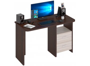 Письменный стол Беланта-Прям120Р БЕ венге / карамель