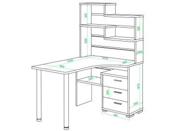 Письменный стол СР-132-140