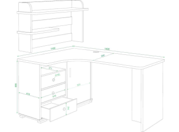 Письменный стол Жаспера-145