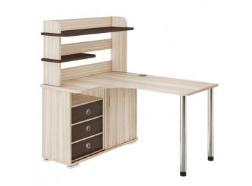 Письменный стол СР-145М НБЕН-ЛЕВ левый карамель / венге / карамель