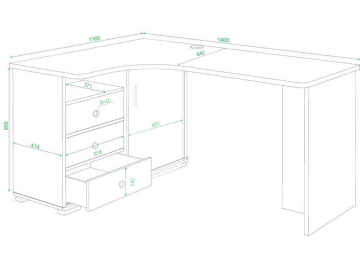 Письменный стол Жаспера-145С