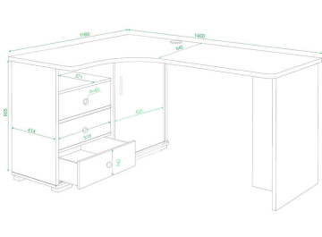 Письменный стол Жаспера-145С
