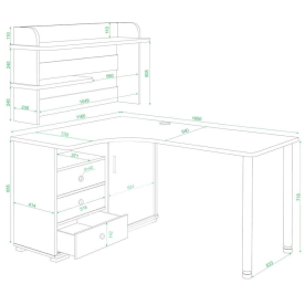Письменный стол Жаспера-165М