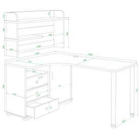 Письменный стол Жаспера-165М