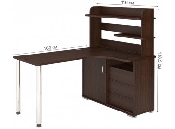 Письменный стол Жаспера-165М В правый