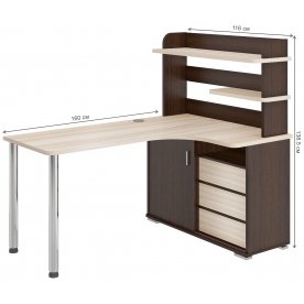 Письменный стол СР-165М ВКК-ПРАВ правый