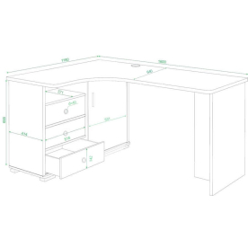 Письменный стол Жаспера-165С