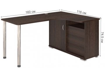 Письменный стол Жаспера-165СМ В правый