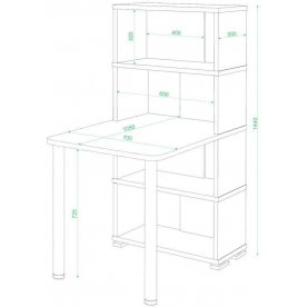 Письменный стол СБ-10М / 4 В
