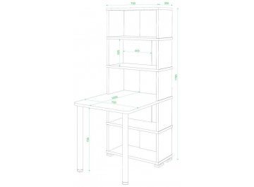 Письменный стол СБ-10М / 5 ВКВ