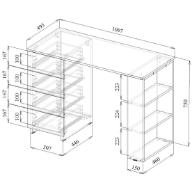 Письменный стол Уно-5