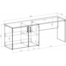 Письменный стол Виктория ВИ-13