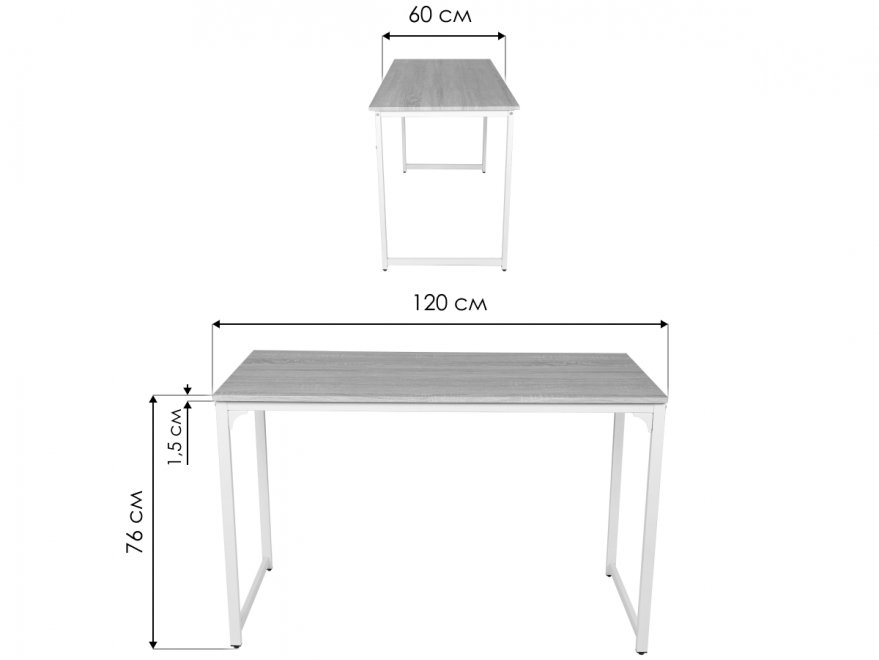 Письменный стол Wd-08/Вд-08 burnt/обгоревшее дерево