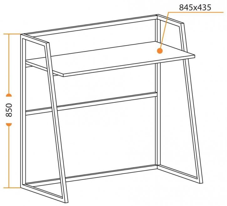 Письменный стол WD-11 burnt