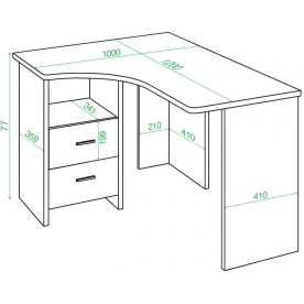 Компьютерный стол 100х120