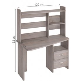 Компьютерный стол с надстройкой 120х60