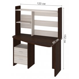Компьютерный стол с надстройкой 120х60