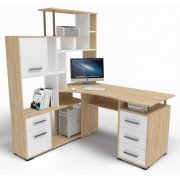 дуб сонома / белый