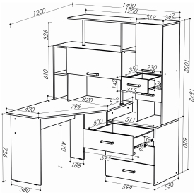 Компьютерный стол Джаз-16