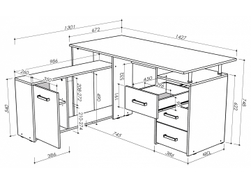 Компьютерный стол КС14