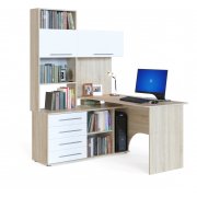 дуб сонома / белый