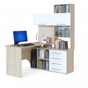 дуб сонома / белый