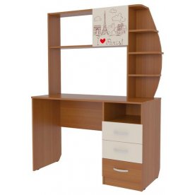 Компьютерный стол Галерея 1200 (с радиусной надстройкой)