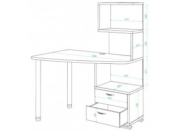 Компьютерный стол Белора-60