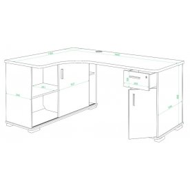 Компьютерный стол Жаспера-160М