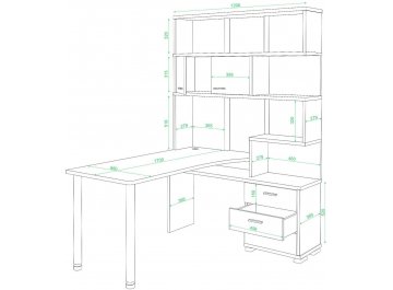 Компьютерный стол Жаспера-420 / 170