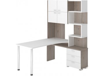 Компьютерный стол СР-500М / 140 нельсон - белый - белый