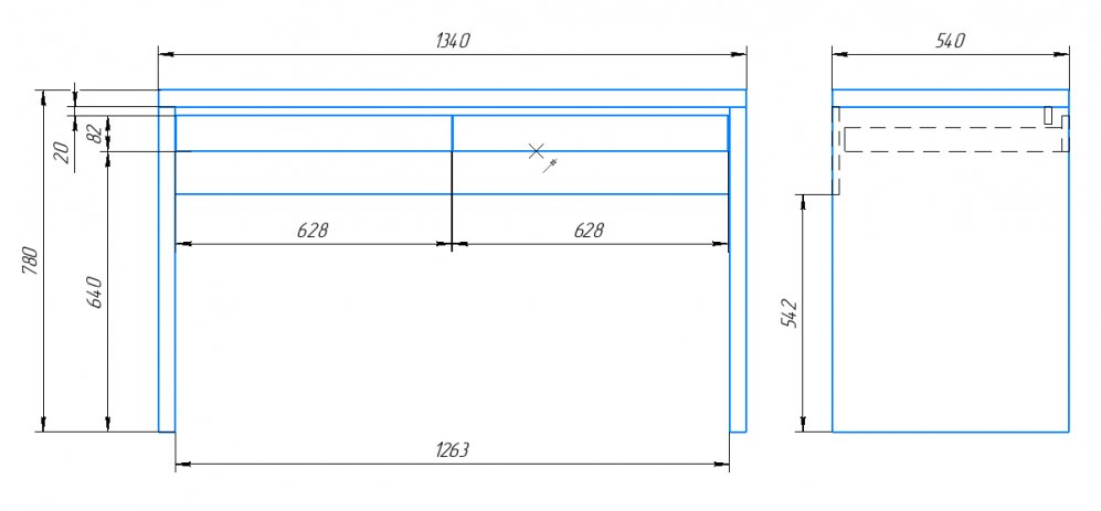 Письменный стол Прима черный