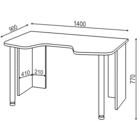 Письменный стол СКЛ-Игр140 Ш