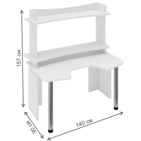 Письменный стол СКЛ-Игр140 Ш+НКИЛ120ВЛ