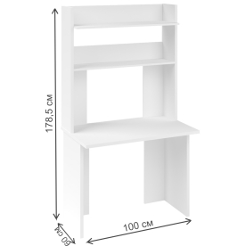 Письменный стол СКЛ-Прям100+НКЛХ-100 ШК
