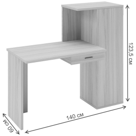 Письменный стол СКЛ-ПРЯМ100+ШК БЕК