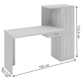 Письменный стол СКЛ-ПРЯМ120+ШК БЕН