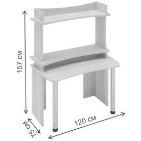 Письменный стол СКЛ-Софт120 БЕ+НКИЛ120ВЛ