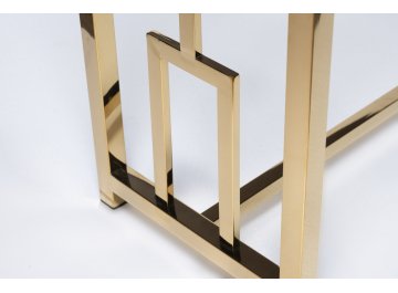 Консольный столик 47ED-CST072GOLD прозрачный / золото