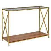 орех / тонированное стекло / золотой