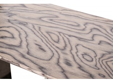 Стол-консоль Энакин бежево-коричневый / хром