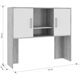 Письменный стол Лайт К3 дуб крафт золотой / белый