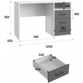 Письменный стол Оскар ОС-20