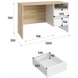 Письменный стол Оскар ОС-23