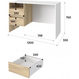 Письменный стол Оскар ОС-24