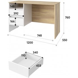 Письменный стол Оскар ОС-24