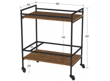 Сервировочный столик Калифорния Спич дуб американский