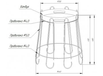 Сервировочный столик Sheffilton SHT-CT26 прозрачный лак / черный муар