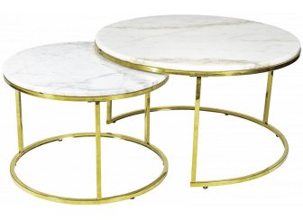 Комплект столиков Goldy Marble