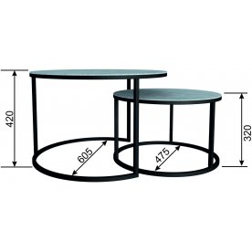 Комплект журнальных столиков Tandem